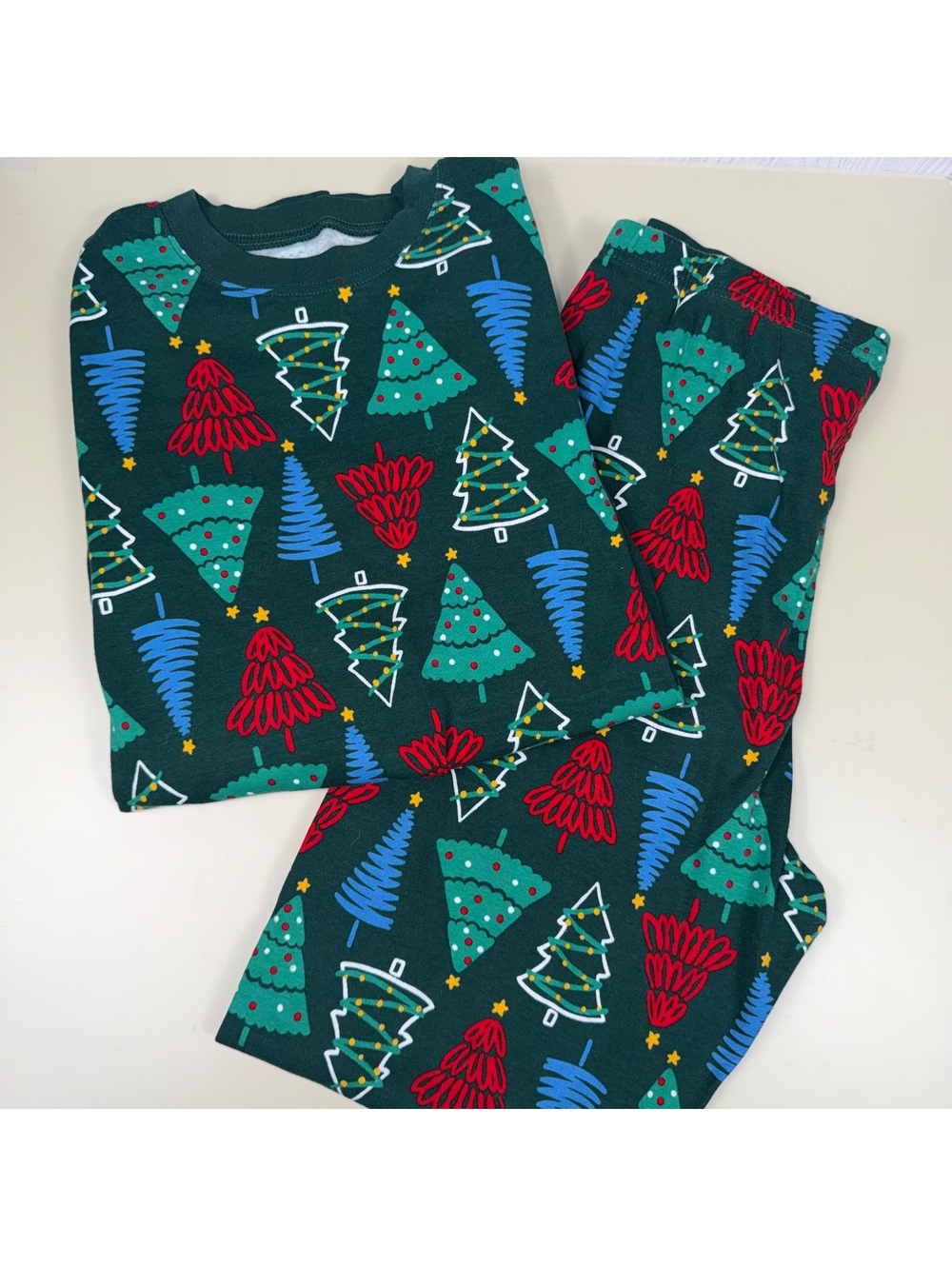 Carter’s Adult M Christmas Tree Pajama Set Holiday PJs